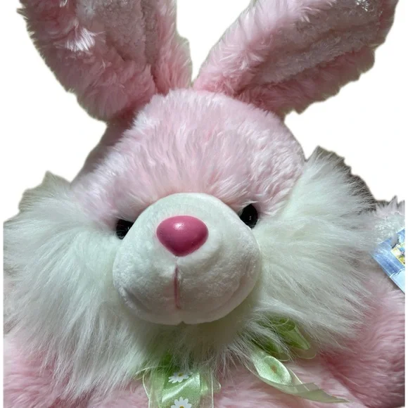 NEW EASTER BUNNY PLUSH PINK - Picture 3 of 6